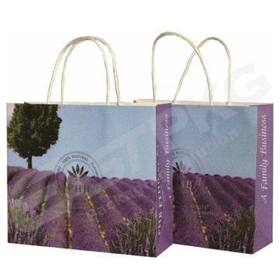 Lavender Pattern Paper Bag