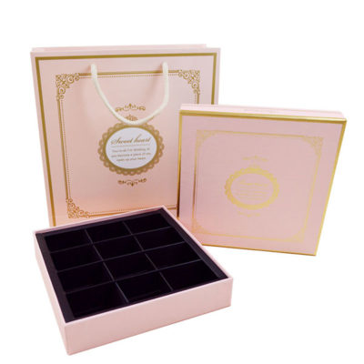 Colorful Chocolate Box with Insert