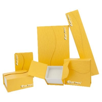 All-yellow Customized Jewelry Box