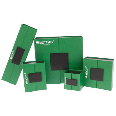 Green Jewelry Box Packaging with Window
