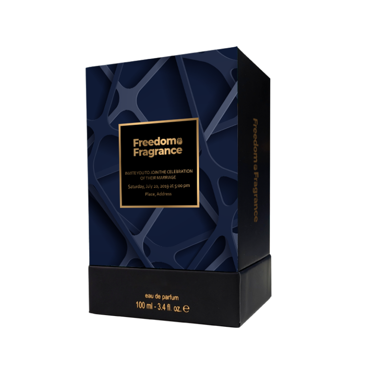 Blue Box with 3D Embossing