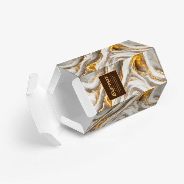 Hexagon Box packaging illustration