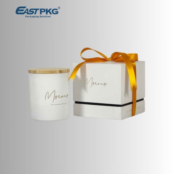 Custom Candle Gift Box packaging illustration