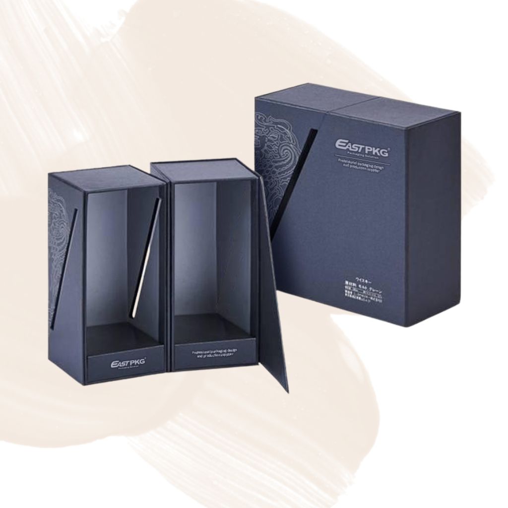 Foldable and magnetic closure perfume box for easy storage