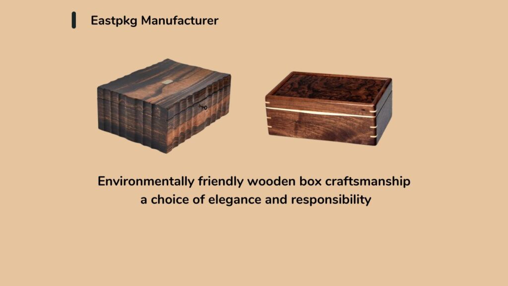 Large wooden boxes for storage and organization