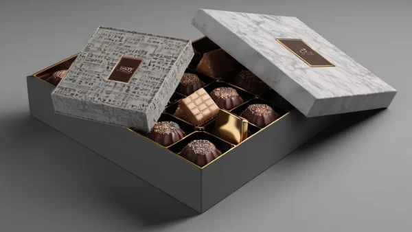 Luxury Chocolate Boxes packaging illustration