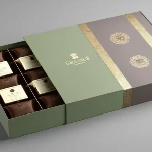 Recyclable chocolate packaging boxes