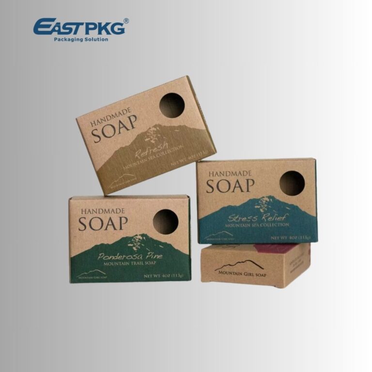 Recyclable cardboard soap boxes with logo