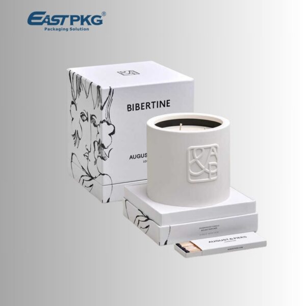 Rigid Candle Packaging Solutions packaging illustration