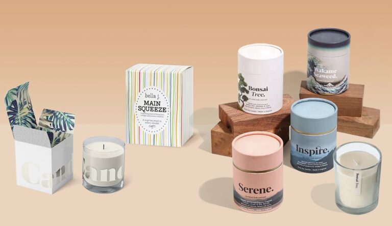 Custom Candle Boxes packaging illustration