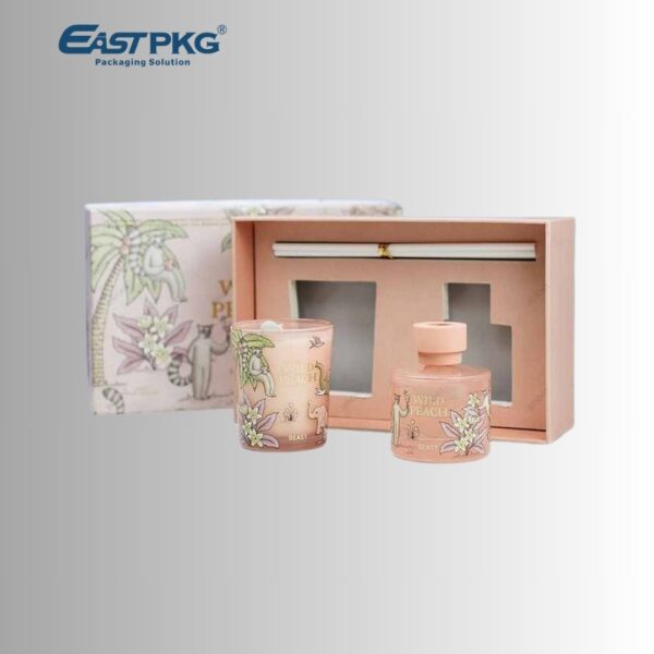 Custom Candle Box packaging illustration