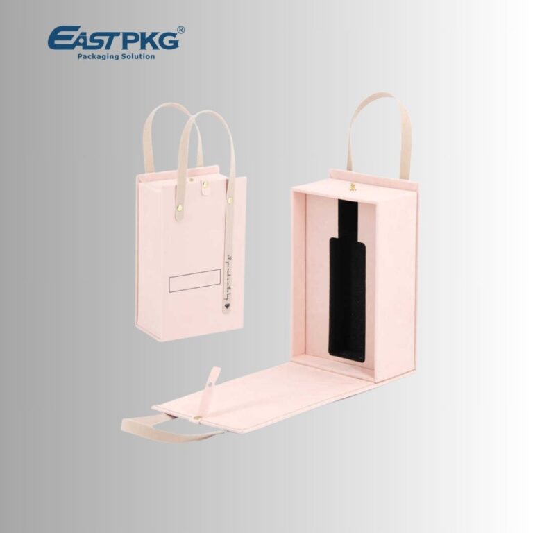 cosmetic packaging box with handle