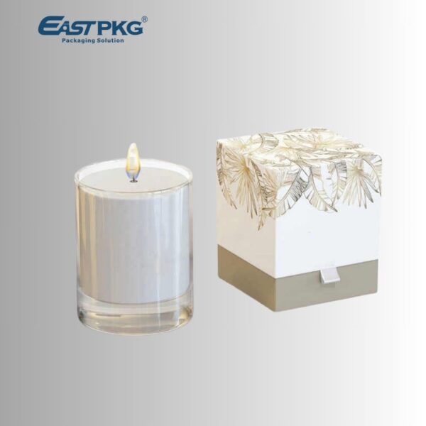 Custom Candle Paper Box packaging illustration