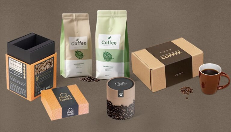 Custom Coffee Packaging packaging illustration