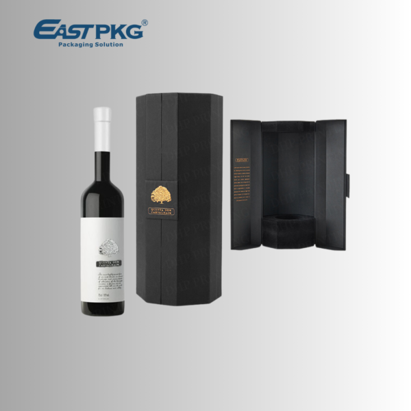 Custom Rigid Wine Box packaging illustration