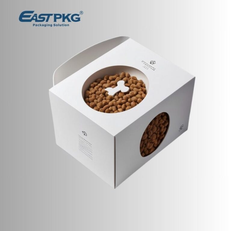 Pet food box with logo