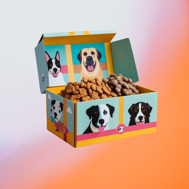 Printed pet gift packaging box