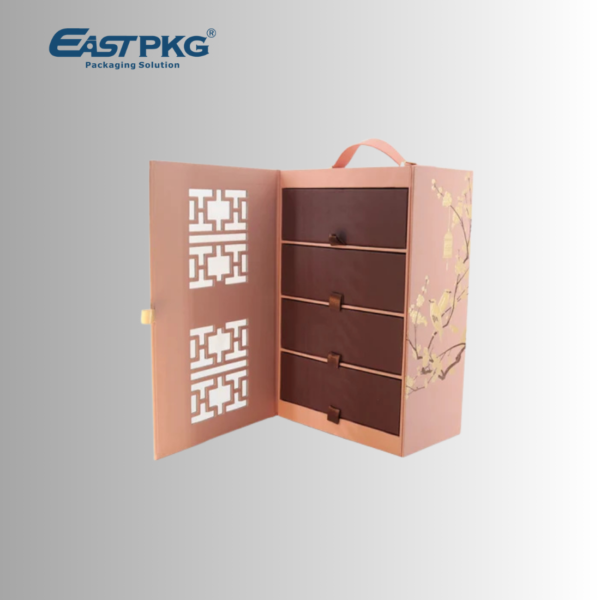 Rigid window packaging boxes packaging illustration