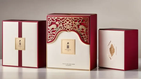 Luxury Box with Laser Cutting packaging illustration