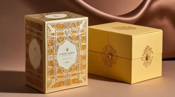 Luxury Paper Box packaging illustration