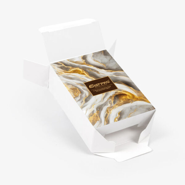 Retail folding box packaging illustration