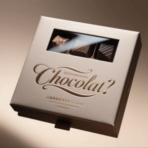 Chocolate box with window