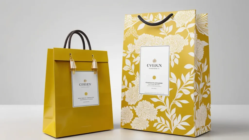 Custom Shopping Paper Bags with Logo