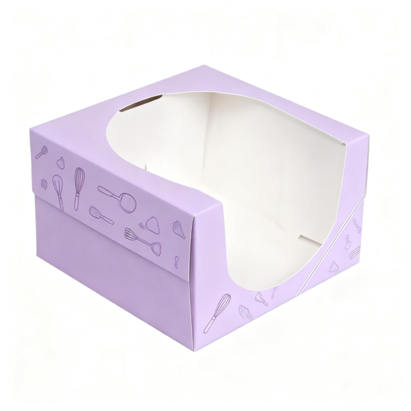 Bakery Boxes with Window packaging illustration