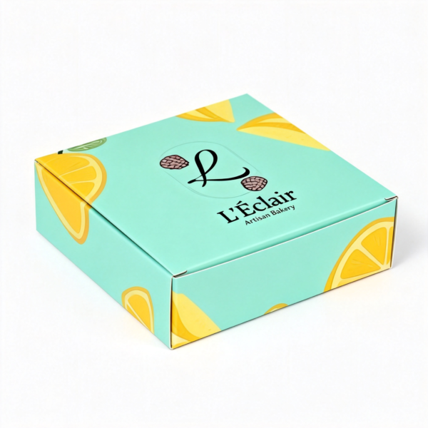 Custom Donut Boxes packaging illustration