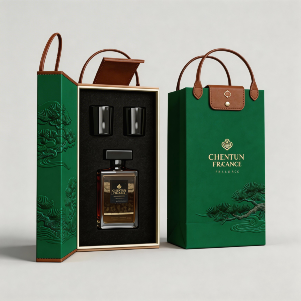 Custom Luxury Perfume Box packaging illustration