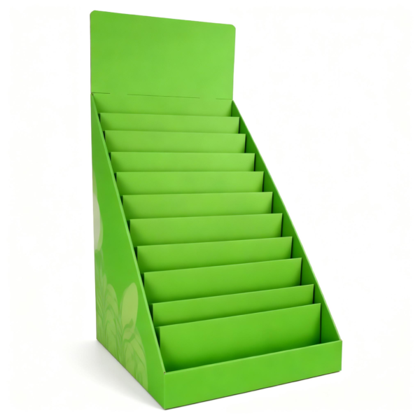 Retail Cardboard Floor Display packaging illustration
