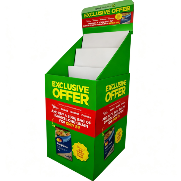 Custom Floor POP Display packaging illustration