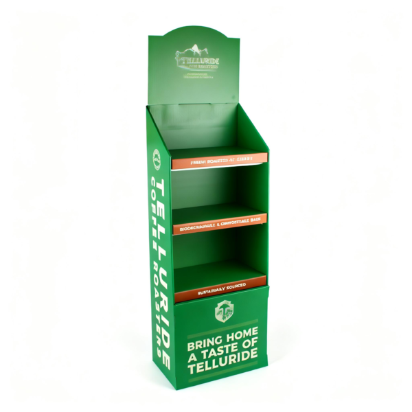 Custom Cardboard Counter Display Stand packaging illustration
