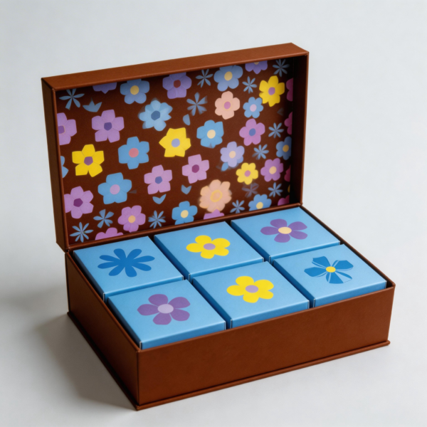 Gift Set Perfume Box packaging illustration