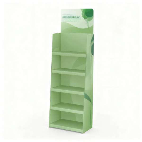 Multi-tier Shelf Floor Display packaging illustration
