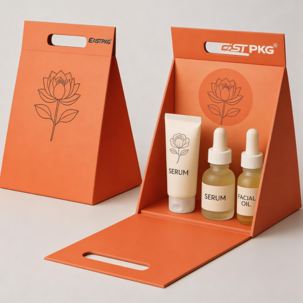 Perfume Box with Paper Handle packaging illustration