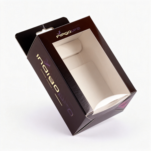 Vape Black Box With Window packaging illustration