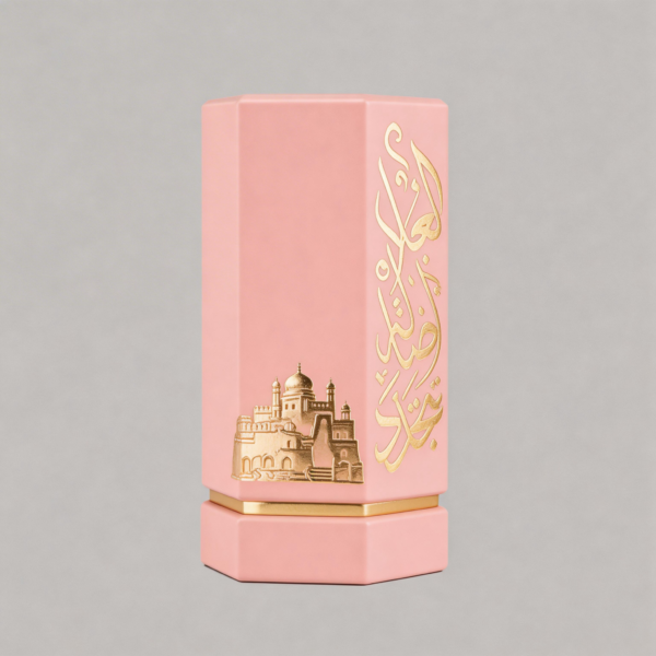 Foil Stamped Perfume Box packaging illustration