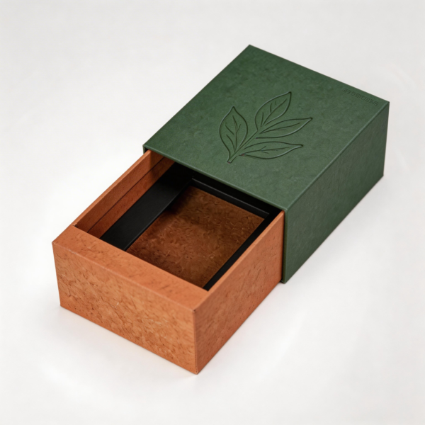 Drawer Style Tea Box packaging illustration