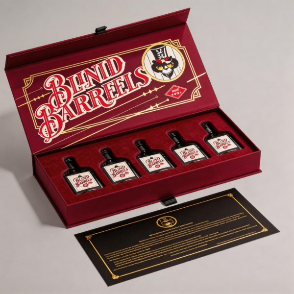 Luxury Wine Gift Box packaging illustration