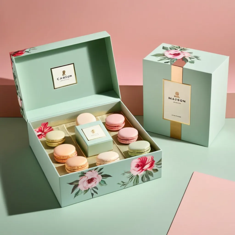 Macarons Paper Box