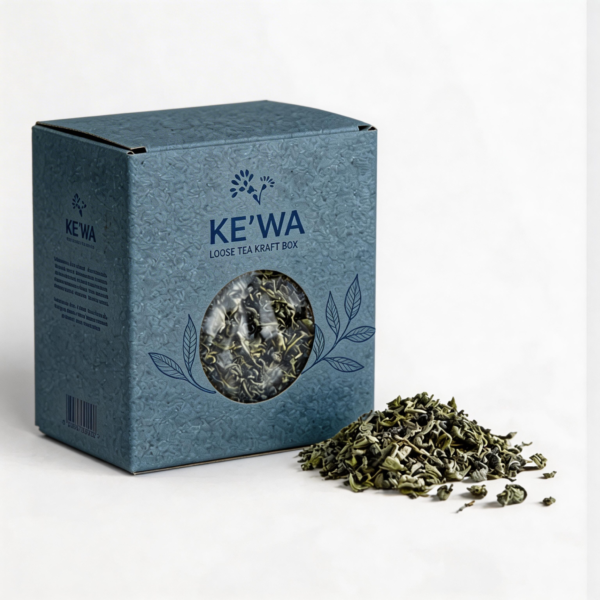 Tea Box with Window packaging illustration
