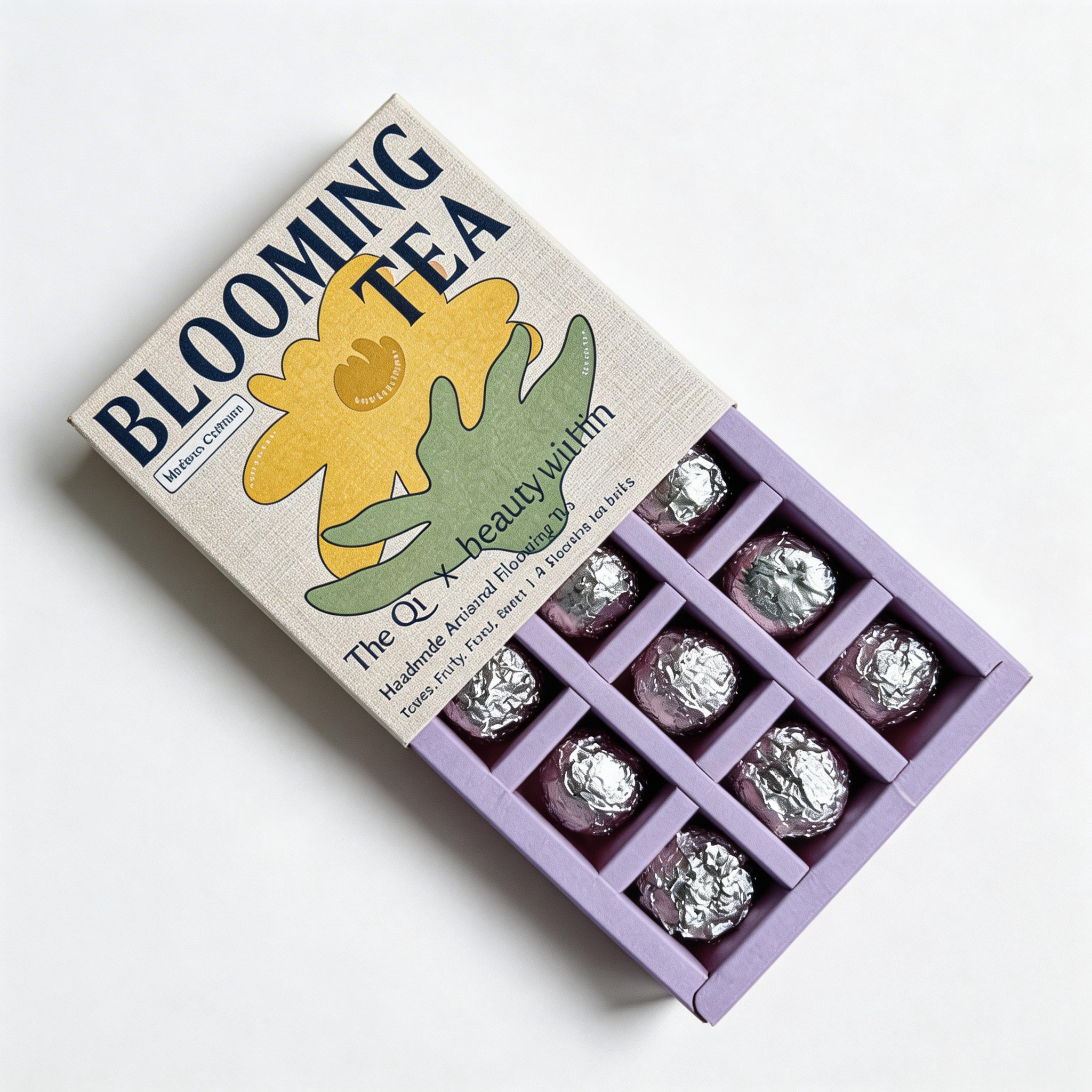 Tea Gift Box with Divided Inner Tray Company