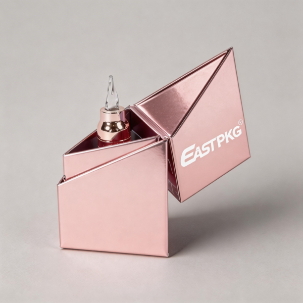 Triangle Perfume Box packaging illustration