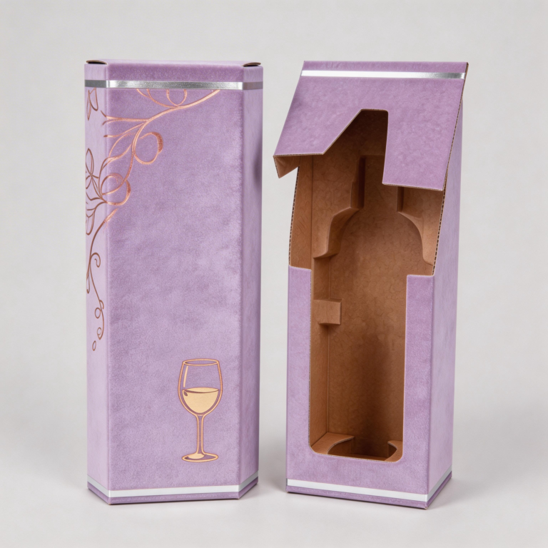 Wine Bottle Packaging with Cardboard Insert Factory