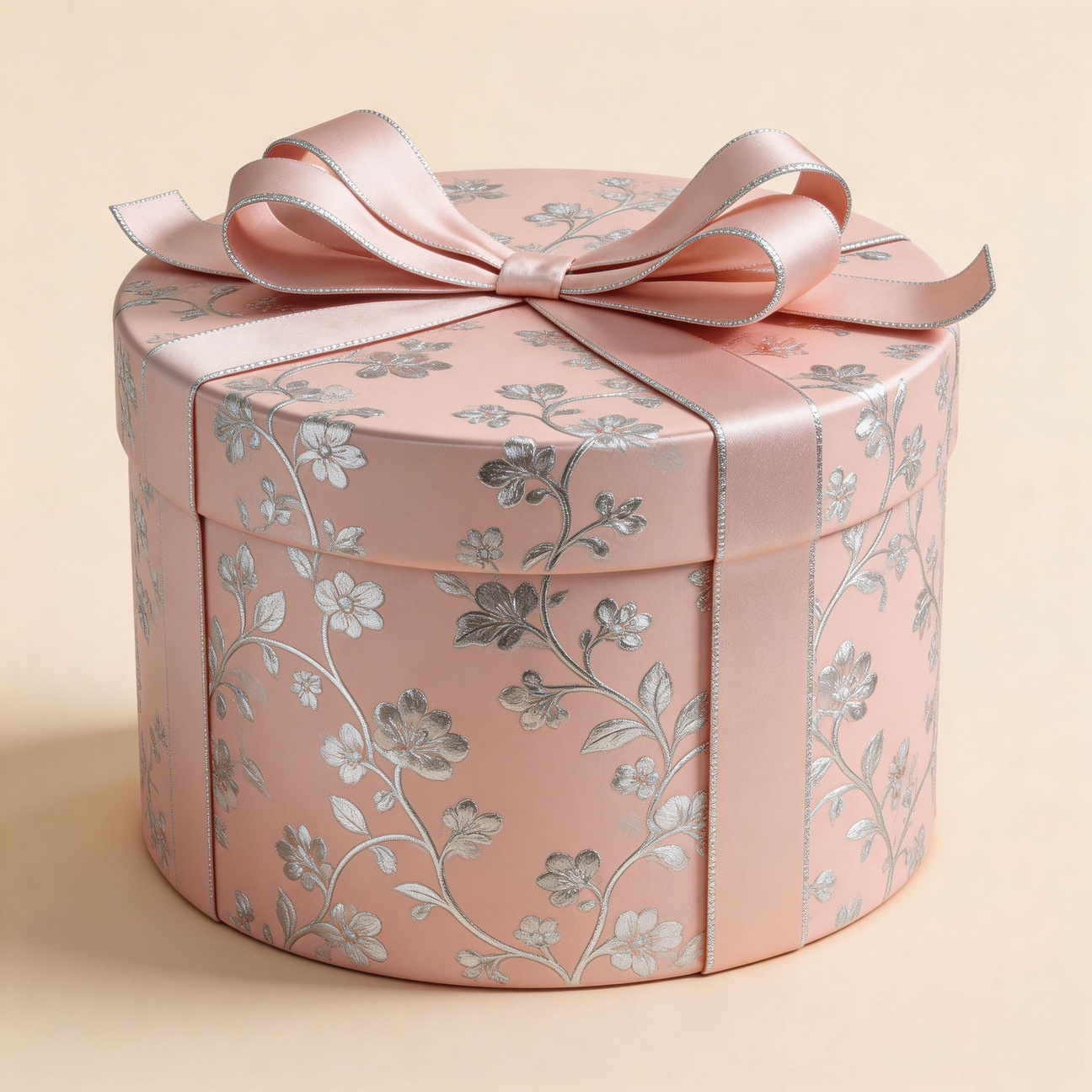 custom paper tube with ribbon