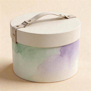 custom paper tubes with leather handle