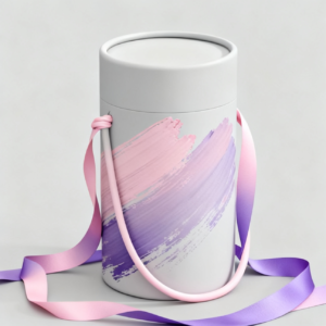 cylindrical packaging with handle