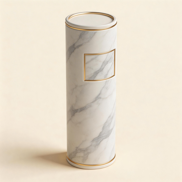 Taper Tubes for Tea packaging illustration