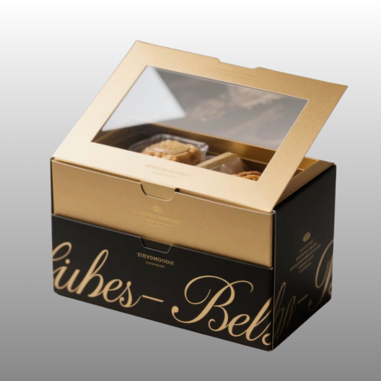 rigid boxes with window cutouts